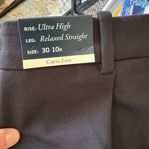 Abercrombie curve love straight trouser 10r